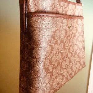 Coach Signature File Crossbody Bag